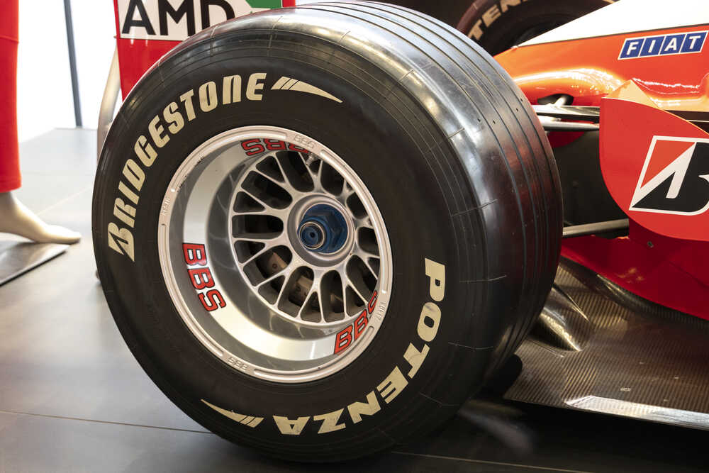 Pneu Bridgestone na monoposte F1